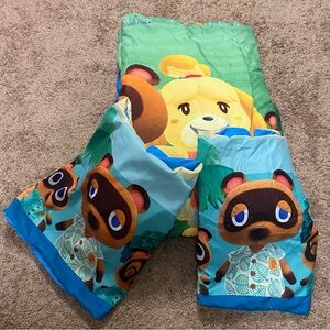 Nintendo Animal Crossing Twin Full Reversible Comforter & Sham.
